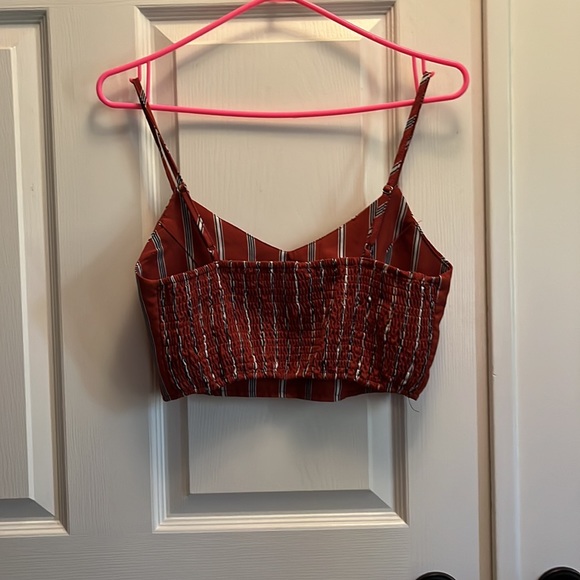 Stripped, v neck top - Picture 3 of 3